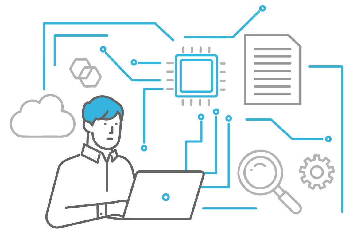 業務自動化のイラスト